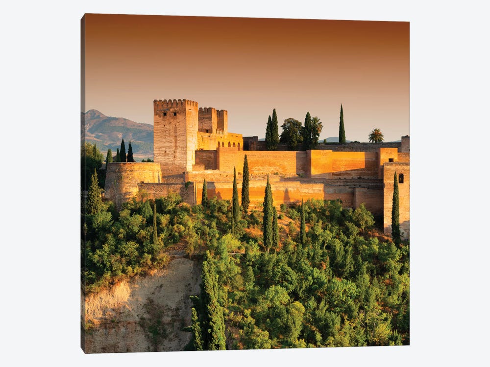 Sunset over The Alhambra by Philippe Hugonnard 1-piece Canvas Wall Art