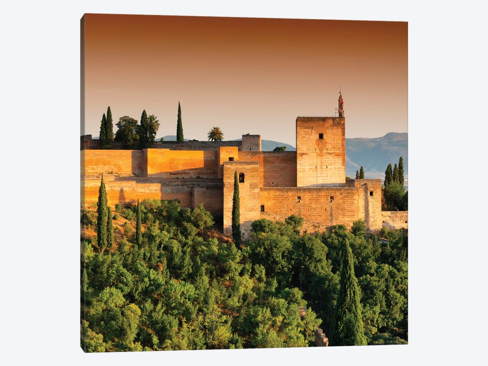 Sunset over The Alhambra III by Philippe Hugonnard 1-piece Art Print
