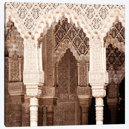 Arabic Arches in Alhambra II Canvas Print #PHD574} by Philippe Hugonnard Art Print