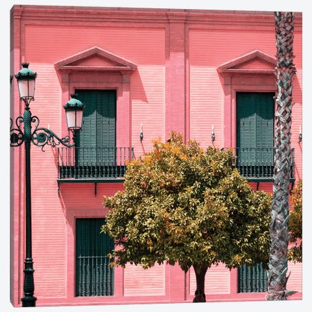 Spanish Pink Architecture Canvas Print #PHD576} by Philippe Hugonnard Canvas Art Print