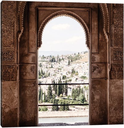View of the city of Granada Canvas Art Print - Virtual Escapism