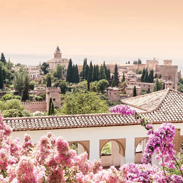 Flowers of Alhambra Gardens by Philippe Hugonnard wall art