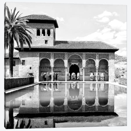 The Partal Gardens of Alhambra in B&W Canvas Print #PHD580} by Philippe Hugonnard Canvas Print