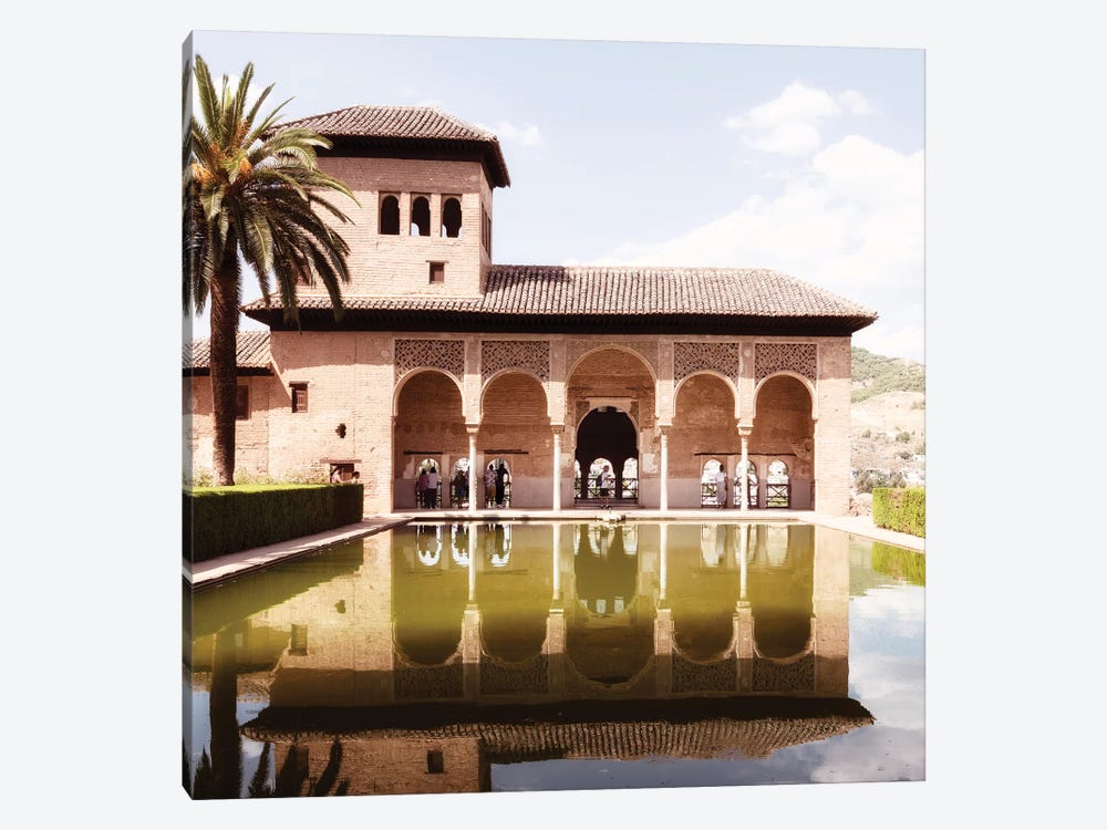 The Partal Gardens of Alhambra - Granada by Philippe Hugonnard 1-piece Canvas Art Print