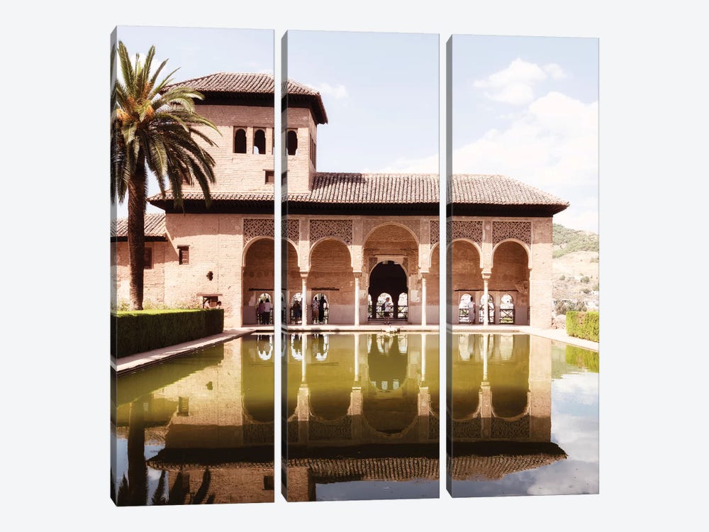 The Partal Gardens of Alhambra - Granada by Philippe Hugonnard 3-piece Art Print