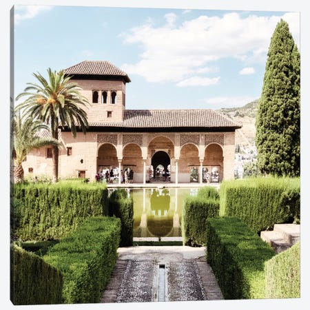 Partal Gardens of Alhambra Canvas Print #PHD582} by Philippe Hugonnard Art Print