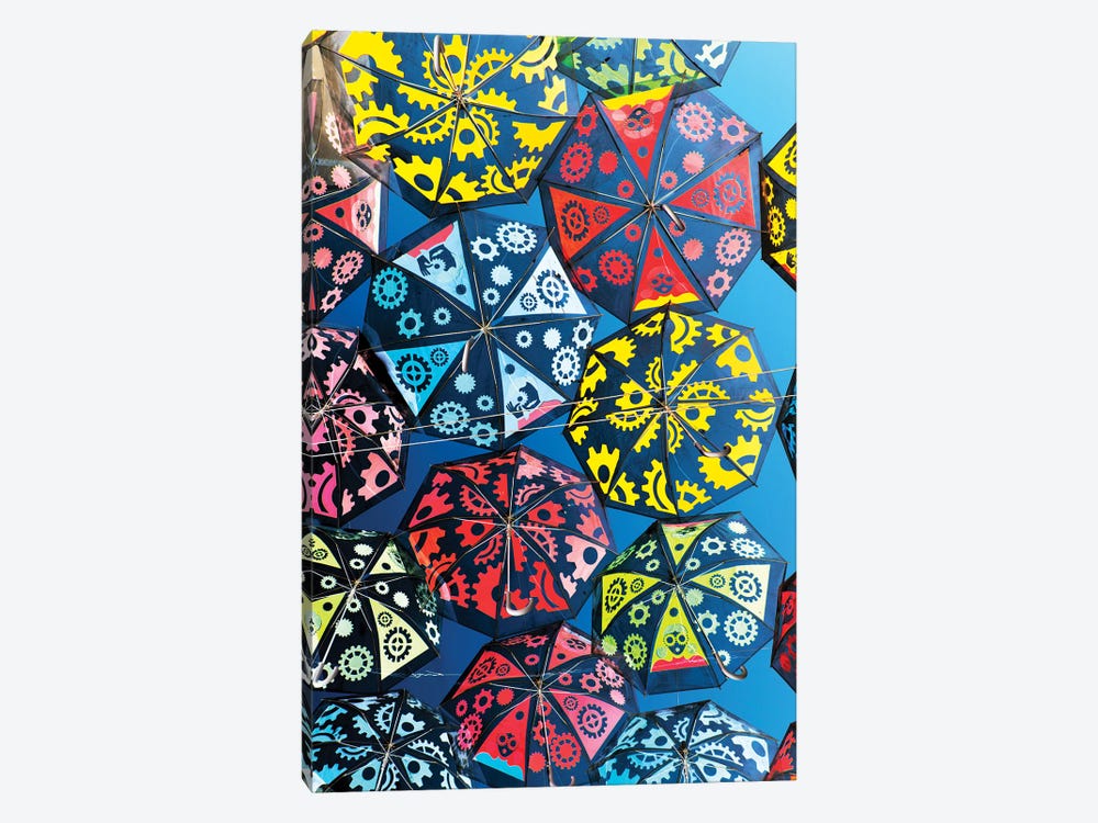 Colourful Umbrellas Sky by Philippe Hugonnard 1-piece Canvas Art Print