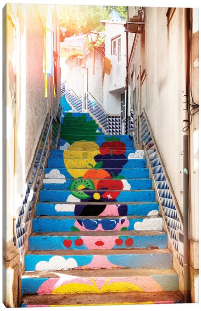 Tropical Staircase I Canvas Art Print - Portugal Art