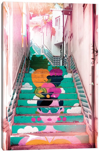 Tropical Staircase II Canvas Art Print