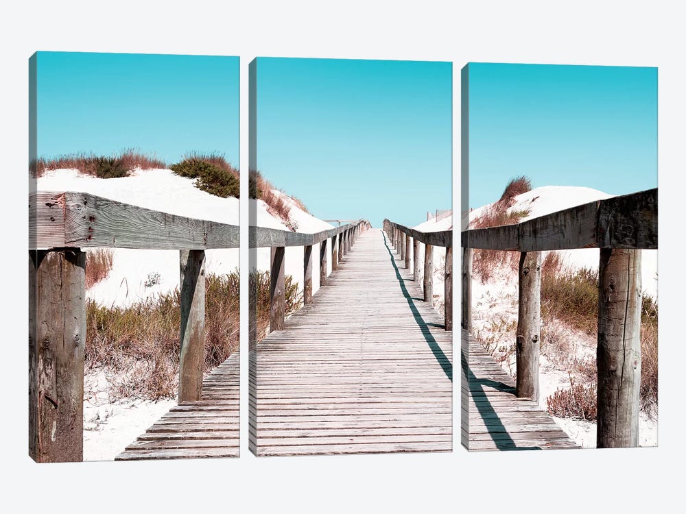 Boardwalk on the Beach by Philippe Hugonnard 3-piece Art Print