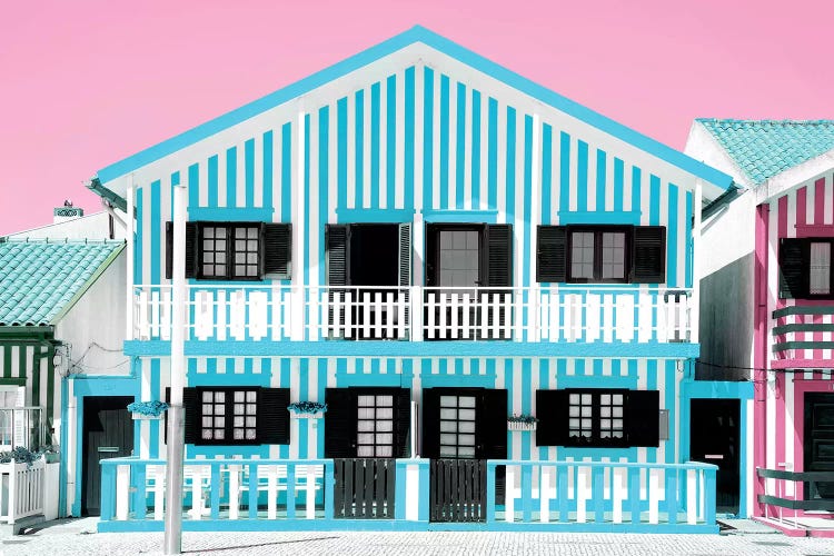 Blue Striped House by Philippe Hugonnard wall art