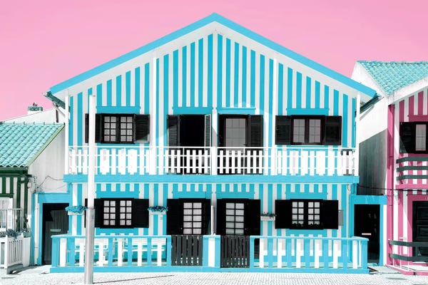Costa Nova: Blue Striped House by Philippe Hugonnard