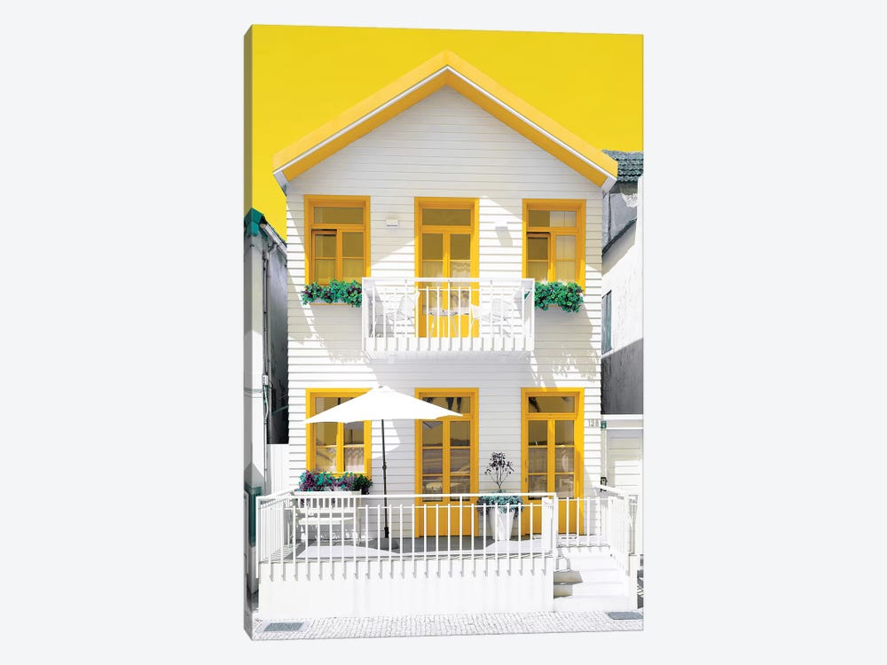 White House and Yellow Windows 1-piece Canvas Print