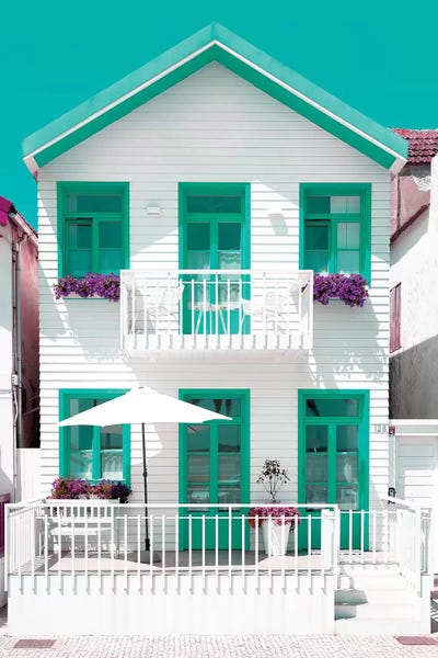 Costa Nova: White House and Green Windows by Philippe Hugonnard