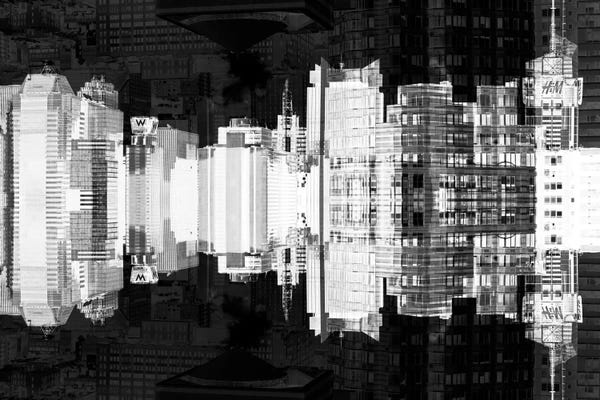 Double Exposure Photography: Times Square Buildings - Infrared by Philippe Hugonnard