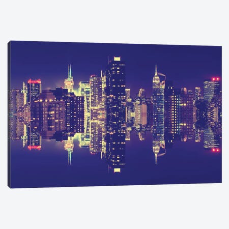 Manhattan Skyline Canvas Print #PHD5} by Philippe Hugonnard Canvas Art Print