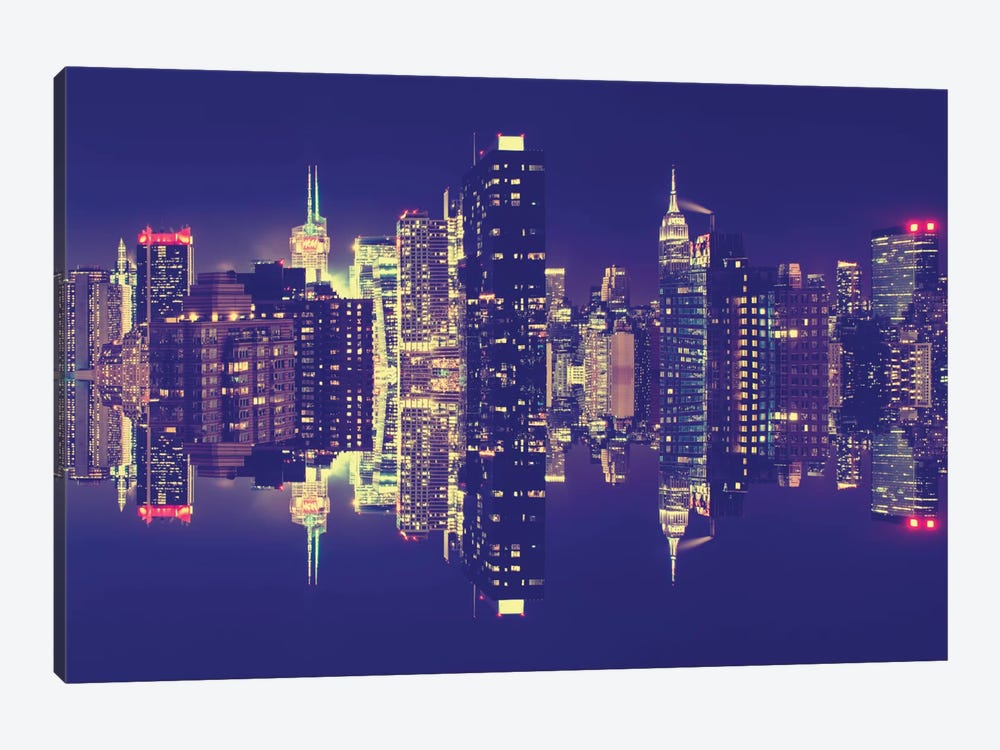 Manhattan Skyline by Philippe Hugonnard 1-piece Canvas Art Print