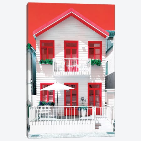 White House and Red Windows Canvas Print #PHD600} by Philippe Hugonnard Canvas Art