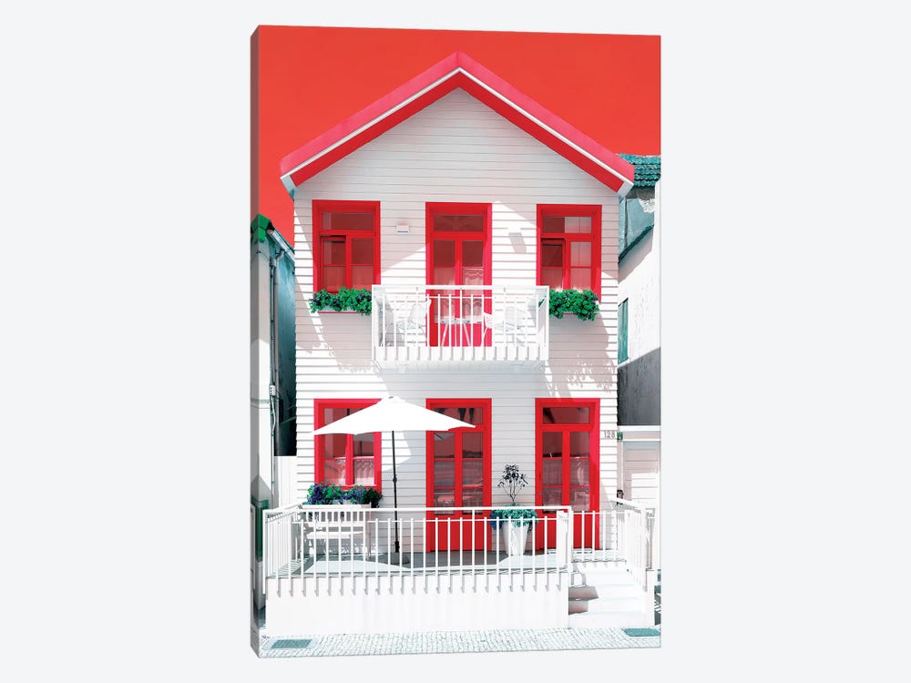 White House and Red Windows by Philippe Hugonnard 1-piece Canvas Art