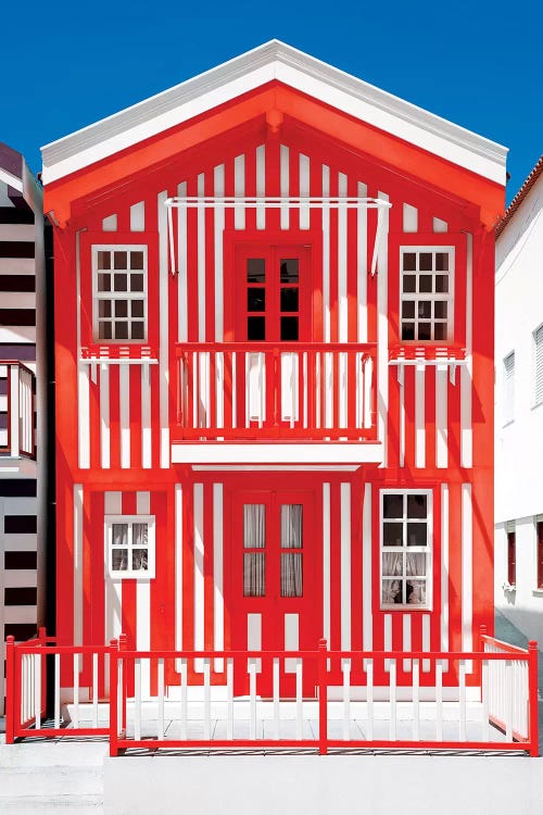 Red Striped House  by Philippe Hugonnard wall art