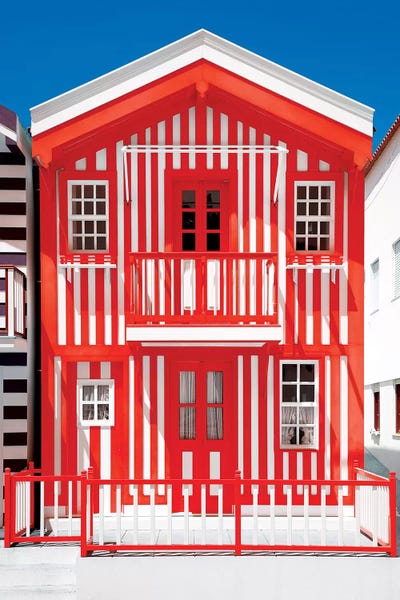 Costa Nova: Red Striped House  by Philippe Hugonnard