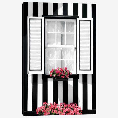 Black and White Striped Window Canvas Print #PHD605} by Philippe Hugonnard Canvas Print