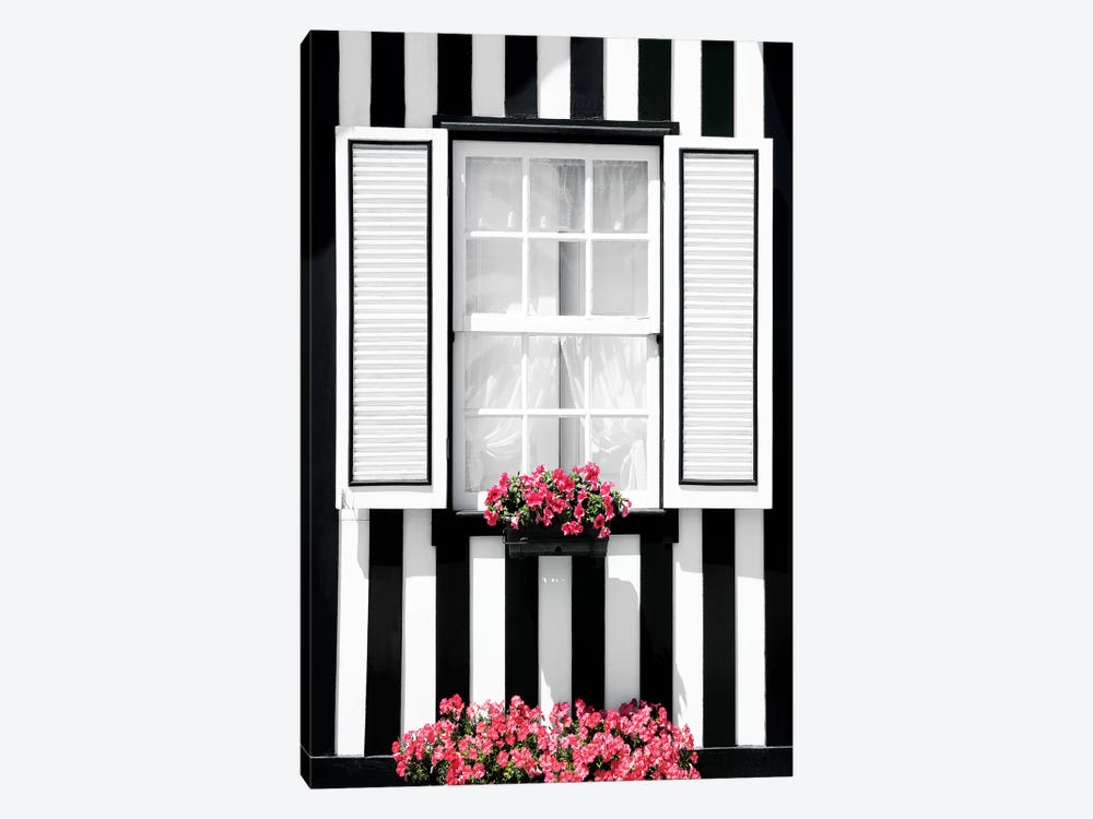Black and White Striped Window by Philippe Hugonnard 1-piece Canvas Print
