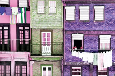 Beautiful Colorful Traditional Facades by Philippe Hugonnard multi panel art