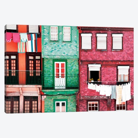 Beautiful Colorful Traditional Facades II Canvas Print #PHD609} by Philippe Hugonnard Canvas Wall Art