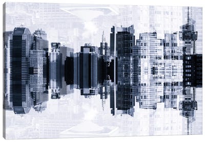Times Square Buildings Canvas Art Print - NYC Reflections