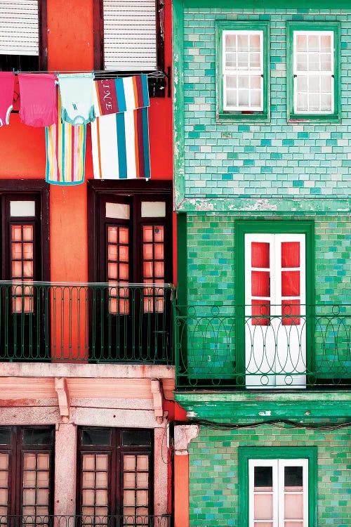 Colourful Facades in Porto by Philippe Hugonnard wall art