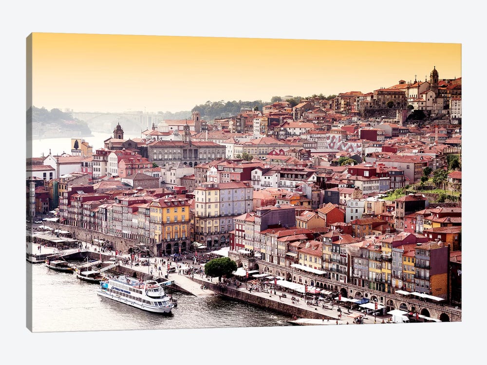 Ribeira View at Sunset - Porto by Philippe Hugonnard 1-piece Canvas Art