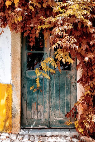 Portugal: Old Door with Fall Colors by Philippe Hugonnard