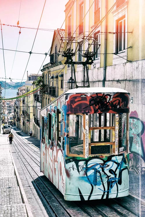 Lisbon Tram Graffiti