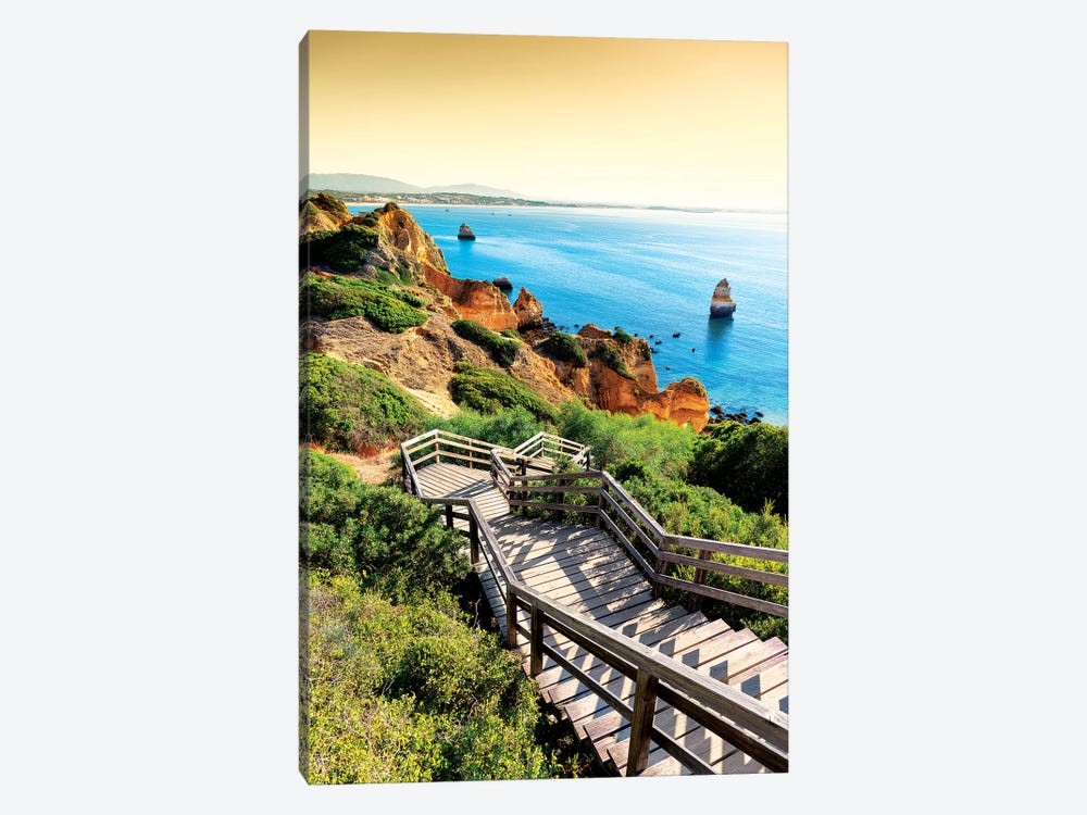 Stairs to Camilo Beach at Sunset by Philippe Hugonnard 1-piece Art Print