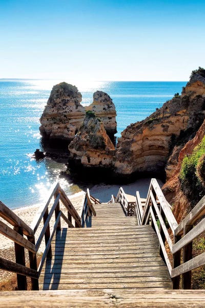 Portugal: Stairs to the Beach by Philippe Hugonnard