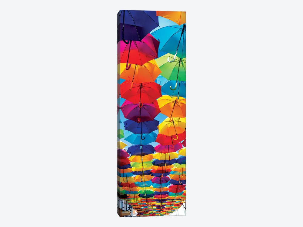 Colourful Umbrellas 1-piece Canvas Art