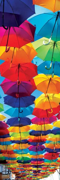 Portugal: Colourful Umbrellas by Philippe Hugonnard