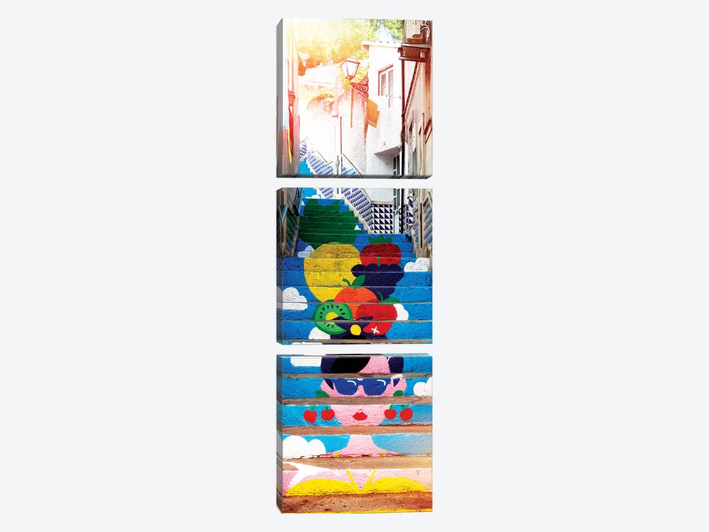 Tropical Staircase by Philippe Hugonnard 3-piece Canvas Print