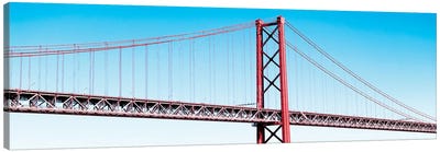 The Lisbon Bridge Pop Art Canvas Art Print - Welcome to Portugal