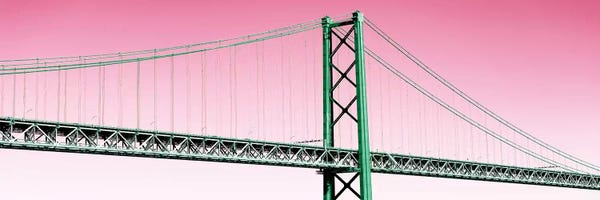 Color Pop Photography: The Lisbon Bridge Pop Art II by Philippe Hugonnard