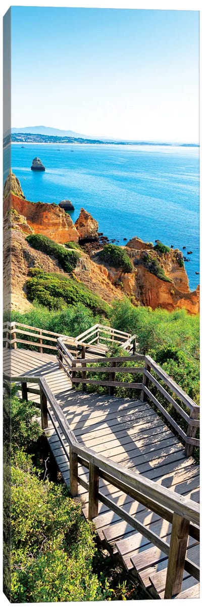 Stairs to Camilo Beach Canvas Art Print - Welcome to Portugal