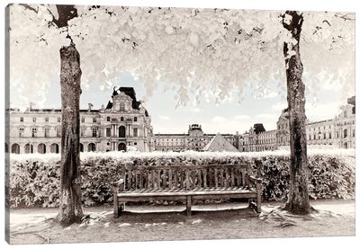 Calmness And Serenity I Canvas Art Print - Paris Winter White Collection