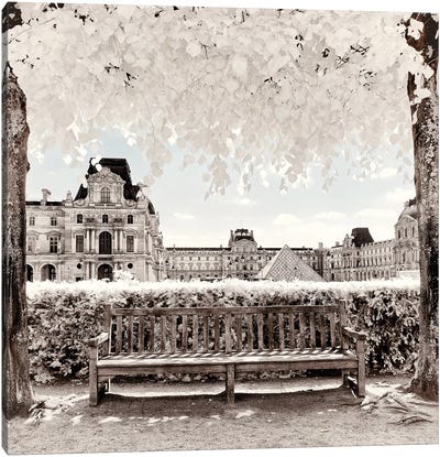Calmness And Serenity II Canvas Art Print - Paris Winter White Collection