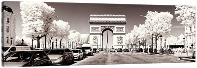 Champs Elysées Canvas Art Print - Paris Winter White Collection