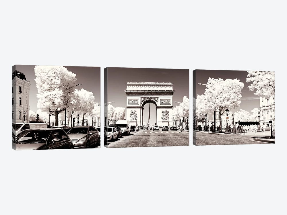 Champs Elysées by Philippe Hugonnard 3-piece Canvas Wall Art