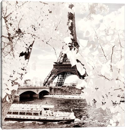 Cruise Canvas Art Print - Paris Winter White Collection