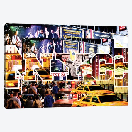Times Square Canvas Print #PHD66} by Philippe Hugonnard Art Print