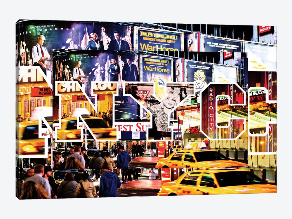 Times Square by Philippe Hugonnard 1-piece Canvas Wall Art