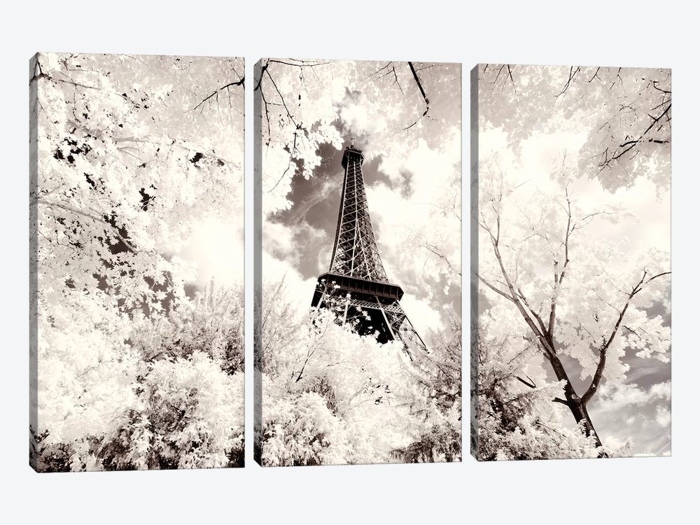 Eiffel Tower by Philippe Hugonnard 3-piece Canvas Art Print